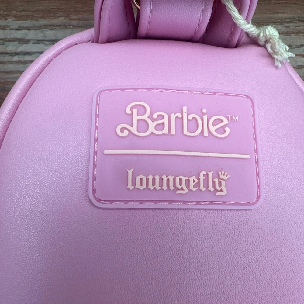 Loungefly Barbie 65th Anniversary Pink Mini Backpack Lenticular Pencil Case - Picture 7 of 14